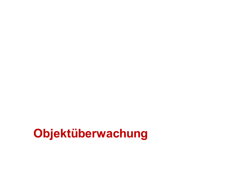 Objektüberwachung